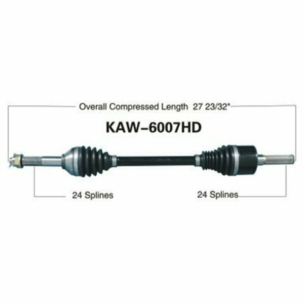 Wide Open Heavy Duty CV Axle for KAW HD REAR LEFT KRF750 TERYX 08-11 KAW-6007HD